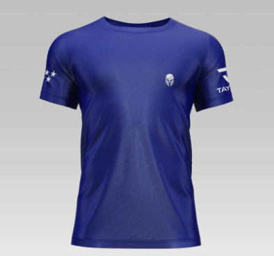 Blue Spartan Premium Dry Fit Tee